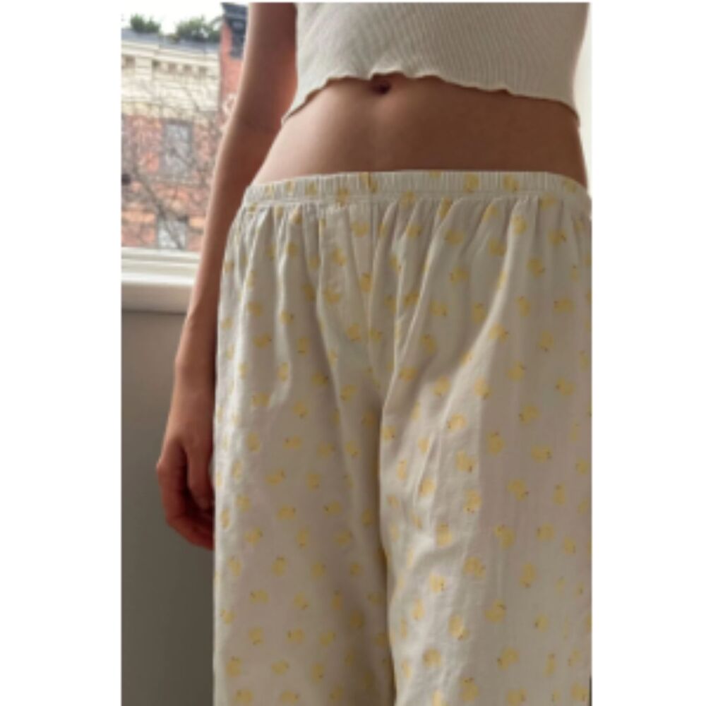 NWT Brandy Melville Keira Duck Pajama Pants Yellow Print OS Sold Out Everywhere